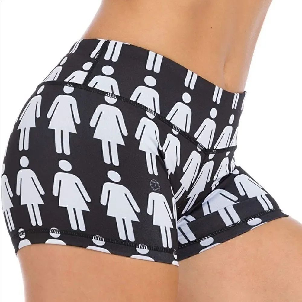 Nwt IAB MFG Women Power Black Booty Shorts Sz XS